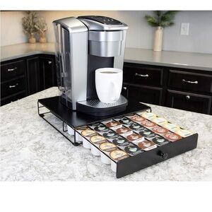 Nifty Coffee Pod Drawer –Compatible with K-Cups, 36 Pod Pack Holder, Non-Rolling